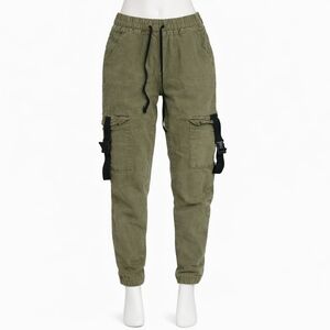 Women’s Olive Green Jogger Pants Size 5/6 Stretch Casual Comfort